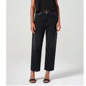 AGOLDE 90’s Cropped Jeans in Tar